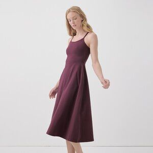 Pact Fit and Flare Midi Dress